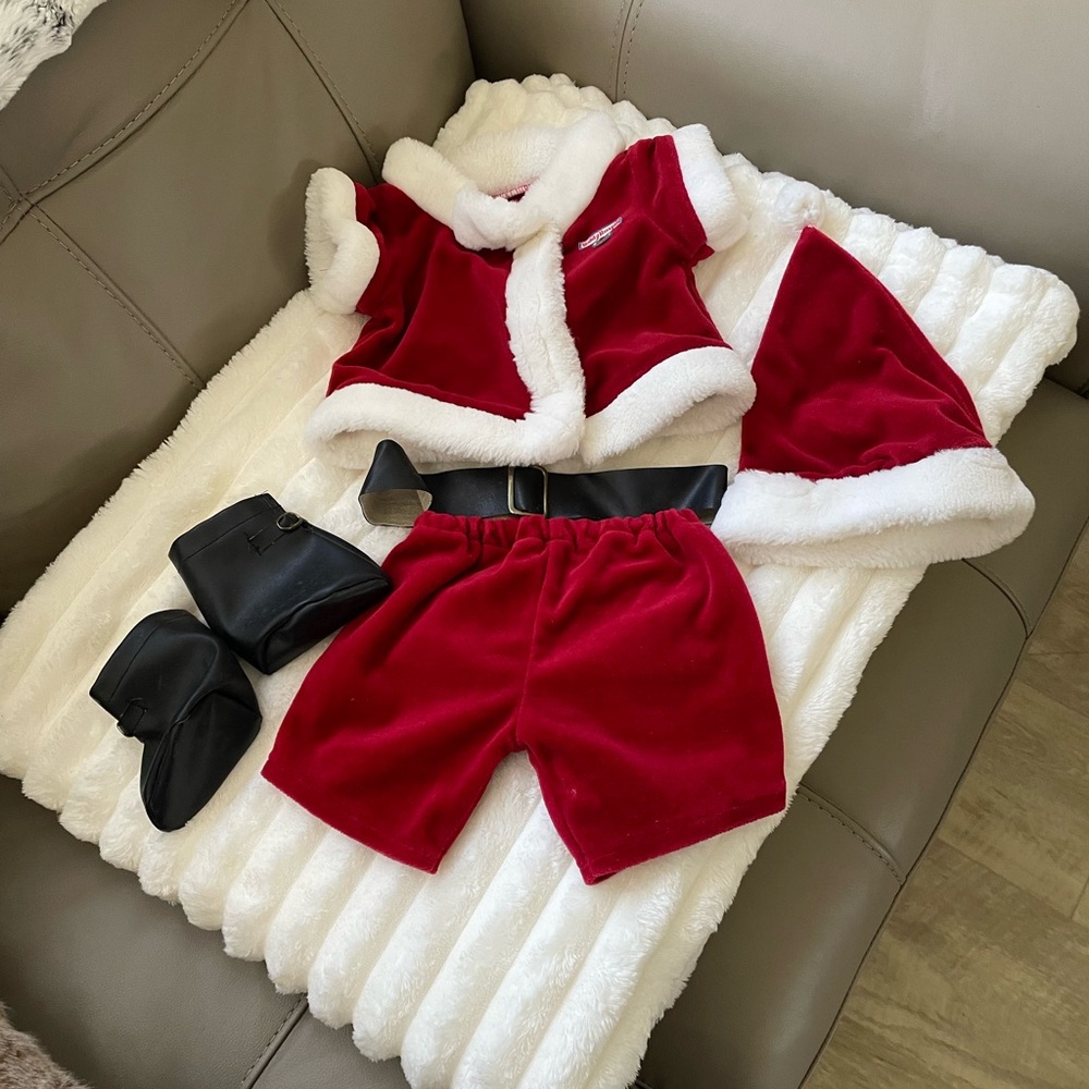 Vintage Teddy Ruxpin Santa outfit and original vest